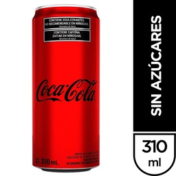 Gaseosa Coca-cola Sin Azúcar 310 ml