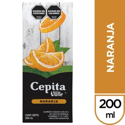 Jugo Cepita Del Valle Naranja 200 ml