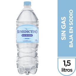 Agua Sin Gas Baja en Sodio Benedictino 1.5l