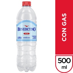 Agua con Gas Benedictino 500ml