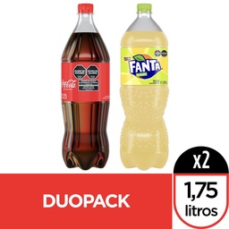 Pack Duo Coca Cola + Fanta Pomelo 3500cc