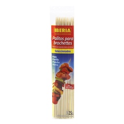 Palitos P/brochettes Iberia Bli 25 uni