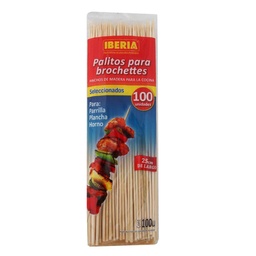 Palitos Brochette Iberia 100 uni