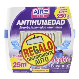 Antihumedad Involcable Airepur Lavanda 250 Grs Aparato+rto