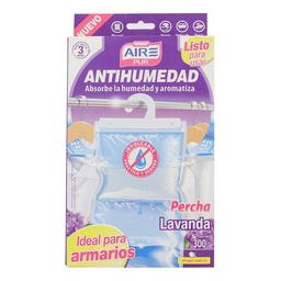 Antihumedad Percha Lavanda Airepur Paq 300 grm