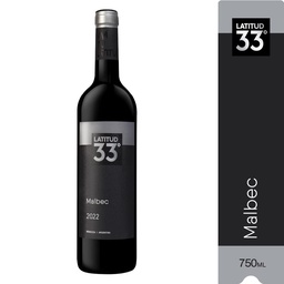 Vino Latitud 33 Malbec 750ml