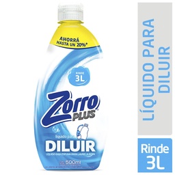 Jabon Liquido para Diluir Plus Zorro 500 ml