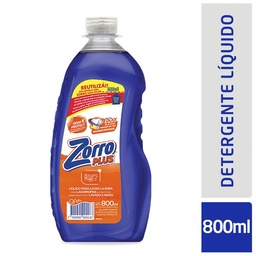 Jabon Líquido para Ropa Plus Zorro 800ml