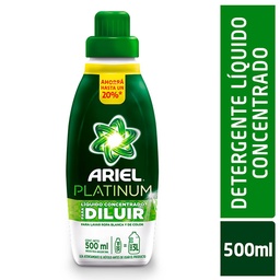 Jabón Liquido Concentrado para Diluir Platinum Ariel 500ml