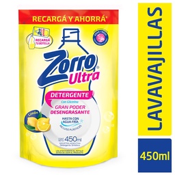 Lavavajillas Limón Zorro 450ml