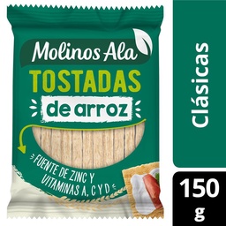 Tostaditas de Arroz Clasicas Molinos Ala 150g