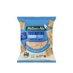 Tostaditas de Arroz Sin Sal Molinos Ala 100g