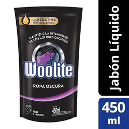 Woolite Jabón Líquido para Ropa Oscura en Máquina Repuesto 450ml