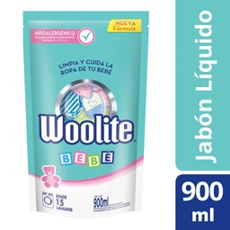 Woolite Jabón Líquido para Ropa de Bebé en Máquina Repuesto 900ml