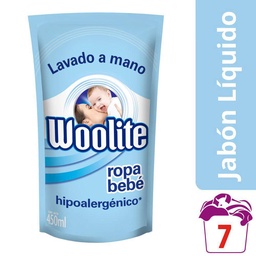 Woolite Jabón Líquido para Ropa de Bebé Lavado A Mano Repuesto 450ml