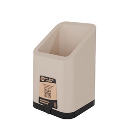 Porta Cepillo Cuadrado Beige