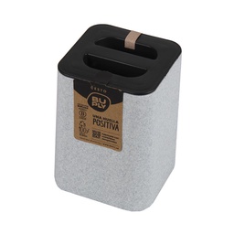 Recipiente de Residuo con Tapa Gris Granito