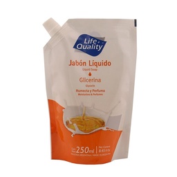 Jabón Liquido Repuesto Glicerina Life Quality Doy 250 ml