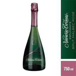 Champaña Brut Malbec Rose Navarro Cor Bot 750 cmq