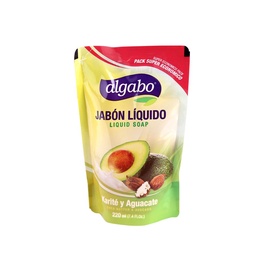 Jabon Liquido Karite y Aguacate Algabo 220ml