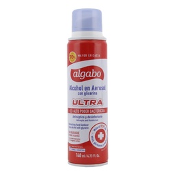 Alcohol en Aerosol Ultra con Glicerina Algabo 140 ml