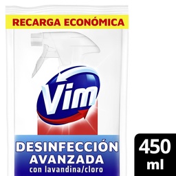 Limpiador Multiuso Desinfeccion Avanzada Recarga Vim 450ml