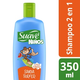 Shampoo Suave Niños  Sandía Surfer Botella 350 ml