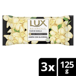 Jabón Tocador Botanicals Flor de Vainilla x3 Lux 375 grm