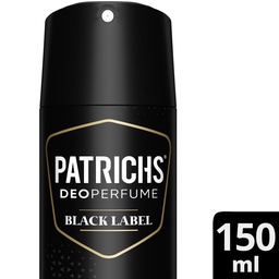Desodorante Black Label Patrichs 150 ml