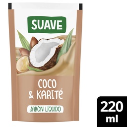 Jabón Liquido Coco y Karite Suave 220ml