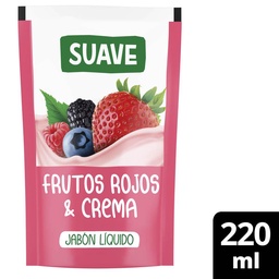 Jabón Liquido Frutos Rojos y Crema Suave 220ml