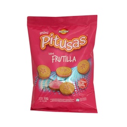 Galletitas Rellenas Sabor Frutilla Mini Pitusas 300gr