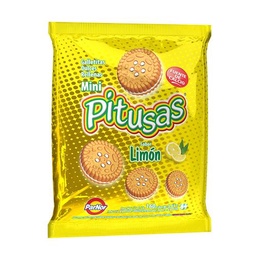 Galletitas Rellenas Sabor Limon Mini Pitusas 160 grm