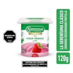 Yogur Provitalis Cremoso Descremado Frutilla La Serenisima Clasico 120gr