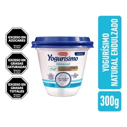 Yogur Natural Endulzado Yogurisimo 300gr