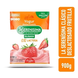 Yogur Bebible Deslactosado Frutilla La Serenísima Clásico 900gr