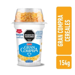 Yogur Endulzado Natural con Cereales Gran Compra 154g