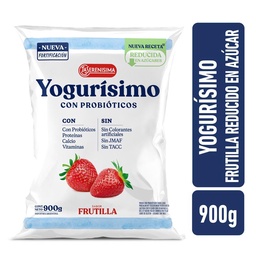 Yogur Bebible Frutilla Reducido en Azúcar Yogurisimo 900g