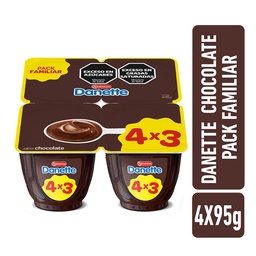 Postre Sabor Chocolate x4 Danette 380g