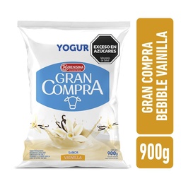 Yogur Bebible Parcialmente Descremado Sabor Vainilla Gran Compra 900g