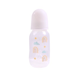 Mamadera Silicolna Acinturada Blanco Flujo Lento 140ml