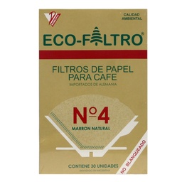 Filtro para Cafe Domestic Nro 4 Ecofiltro