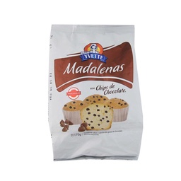 Madalenas con Chips de Chocolate Miss Yvette 175gr