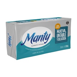 Alimento Untable A Aceites Vegeta Manty Pan 200 grm