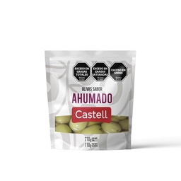 Aceitunas Verde Sabor Ahumado Castell 210g