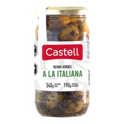 Aceitunas Verdes A La Italiana Castell 340g