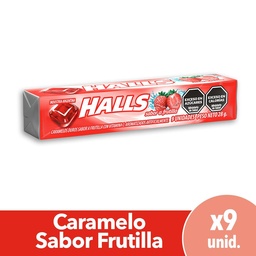 Caramelos Vita-c Sabor Frutilla Halls Paq 28 grm