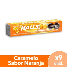 Caramelos Vita-c Sabor Naranja Halls Paq 28 grm