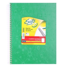 Cuaderno A7 Ledesma Éxito 60 Hojas Rayadas Verde