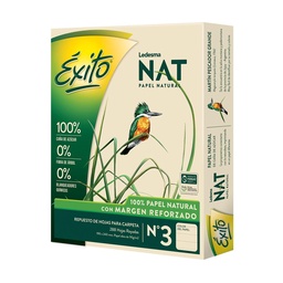 Repuesto Éxito Natural 288 Hojas Rayado